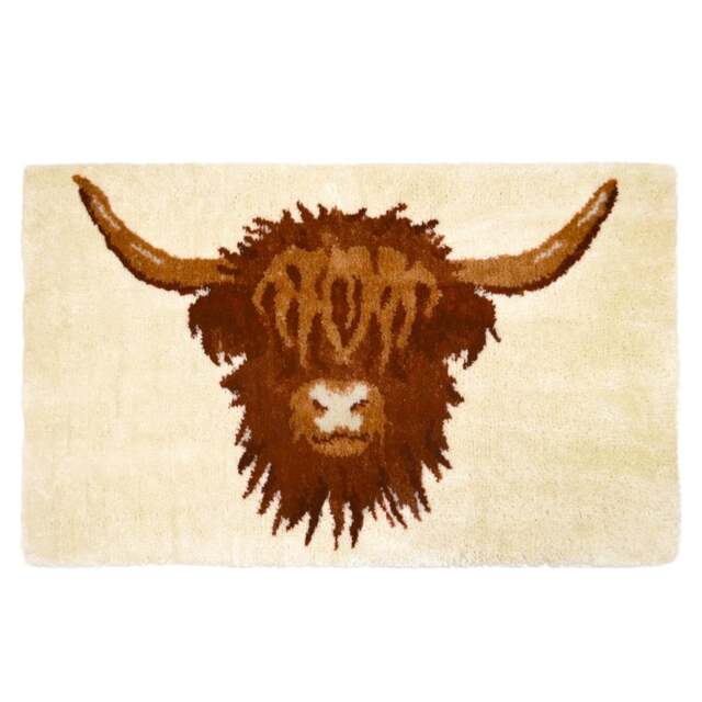 Luxury Highland Cow Bath Mat - Non Slip & Super Soft