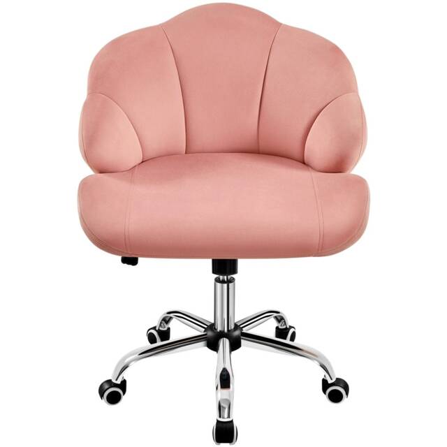 Yaheetech Leisure Home Office Chair with Tufted Shell-Shaped Back