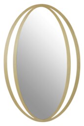 Trento Double Ring Design Wall Mirror Gold