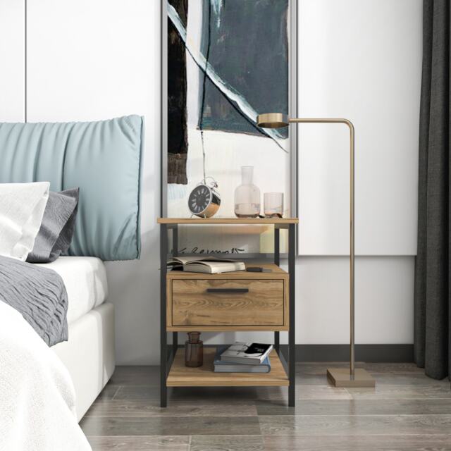 Decorotika Alba Night Stand Bedside Table