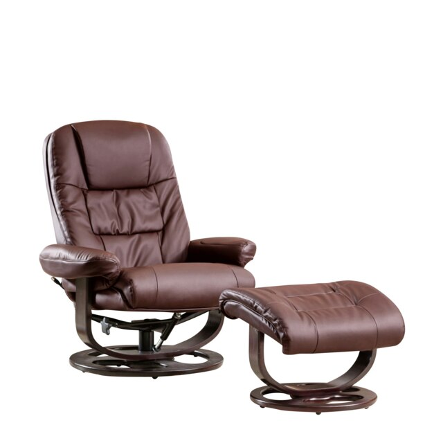 Burdell Swivel Recliner Burgundy