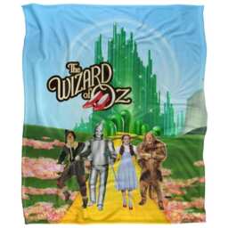 The Wizard Of Oz Emerald CIty Group Shot Blanket - Multicoloured - One Size