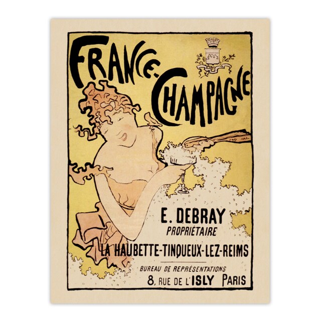 France Champagne Vintage Advert Bonnard Huge Wall Art Poster Print