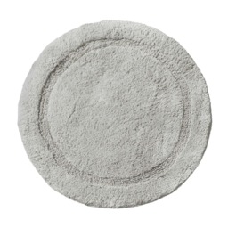 Round Bath Mat 100% Cotton - Dove Grey