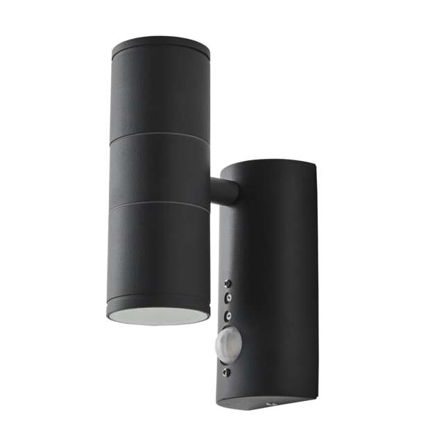 BHS Delting Up & Down Outdoor Wall Light with Sensor, Anthracite