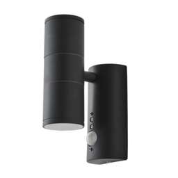 BHS Delting Up & Down Outdoor Wall Light with Sensor, Anthracite