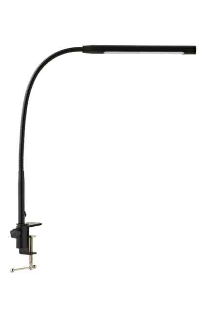 ValueLights Daylight Dimmable Matte Black Table Lamp and Integrated Bulb Black