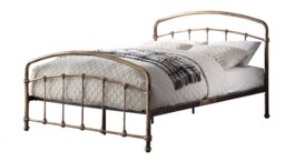 5ft King Size Retro bed frame,Antique bronze,metal,tube style.Rustic,traditional industrial