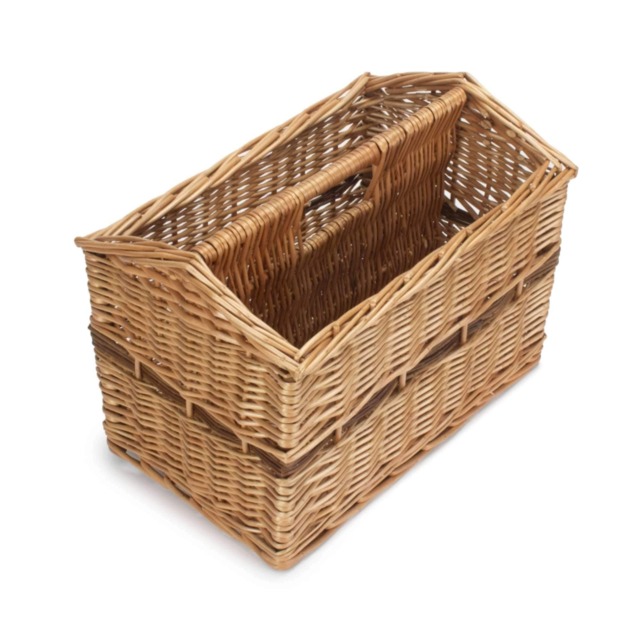Magazine Rack Basket Brown Brown One Size