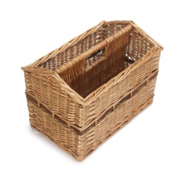 Magazine Rack Basket Brown Brown One Size