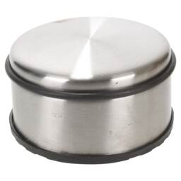Stainless Steel Door Stop Protector Wide Extra Large Round Heavy Duty Stopper Silver 1x Wide