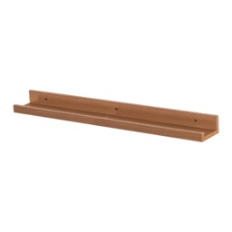Harbour Housewares Floating Picture Ledge Wall Shelf - Brown - Photo Gallery Bookshelf Wall Shelves Floating Shelves 57cm