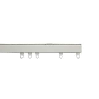 90cm White Fineline Aluminium Curtain Track White White