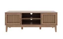 Bordeaux TV Unit - MDF - L39.4 x W128.2 x H48.5 cm - Oak