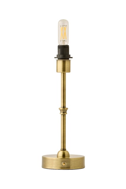 ValueLights Lowe Gold Portable Rechargeable Table Lamp Base Only