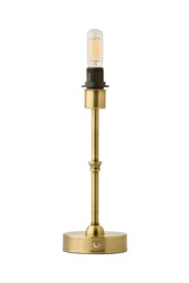 ValueLights Lowe Gold Portable Rechargeable Table Lamp Base Only