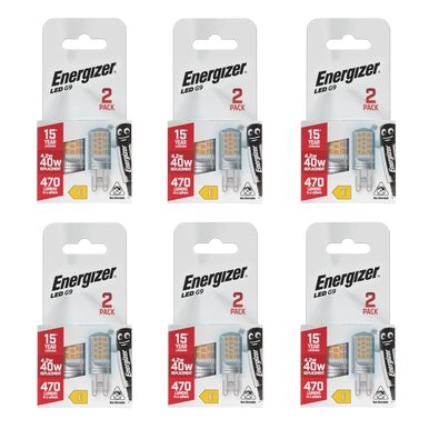Energizer LED G9 470lm 4.2W 6500K (Daylight) Light Bulb - Pack of 12