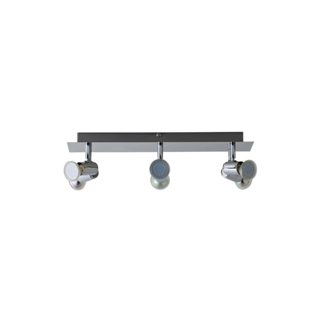 ValueLights Consul Chrome 6 Way Adjustable Ceiling Spotlight Chrome