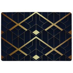 Luxury Gold Art Deco Rug Multi