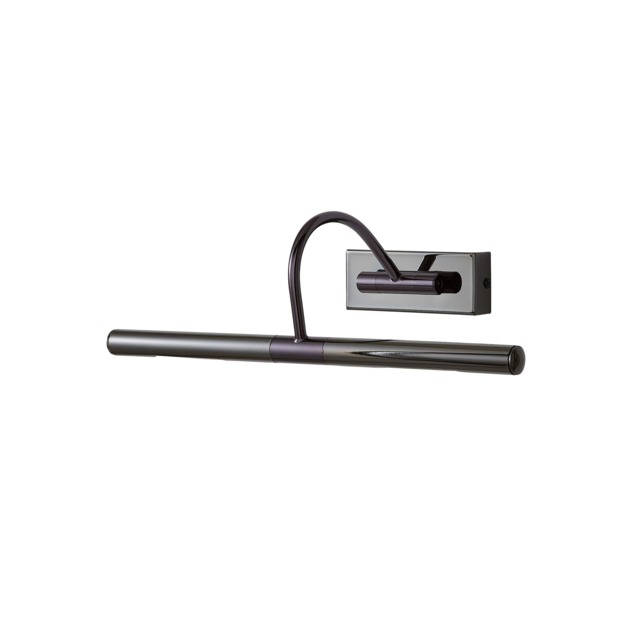 ValueLights Capri Adjustable Black Chrome Display Twin Picture Wall Light & Bulb Black
