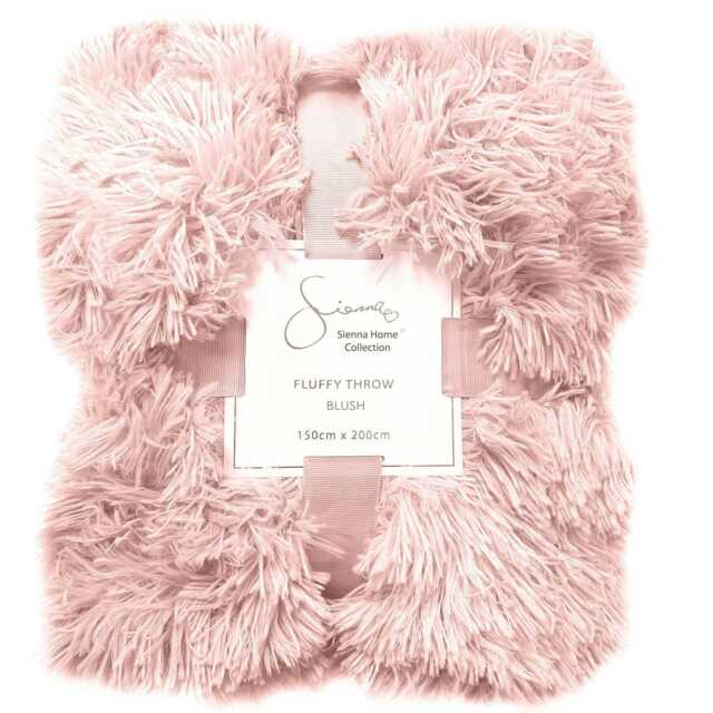 OHS Fluffy Blanket Fleece, 150x200cm - Blush Pink