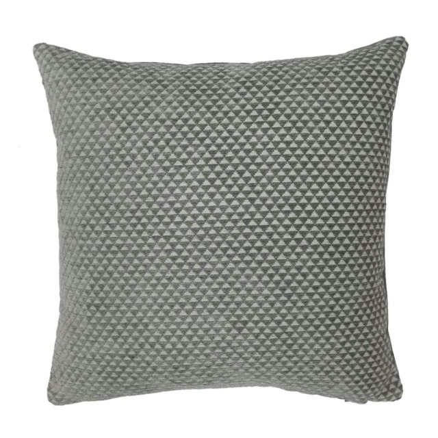 Homescapes Silver Geometric Cushion Cover - 43 x 43 cm Silver Silver 1