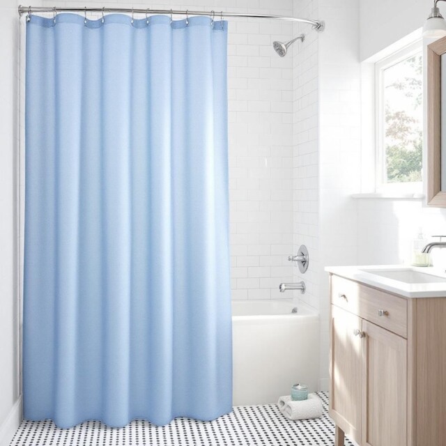 Polyester Shower Curtain 180x200CM - Sky Blue