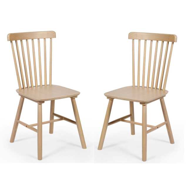 Oakridge Premium Oak Dining Chairs - Set of 2