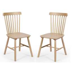 Oakridge Premium Oak Dining Chairs - Set of 2