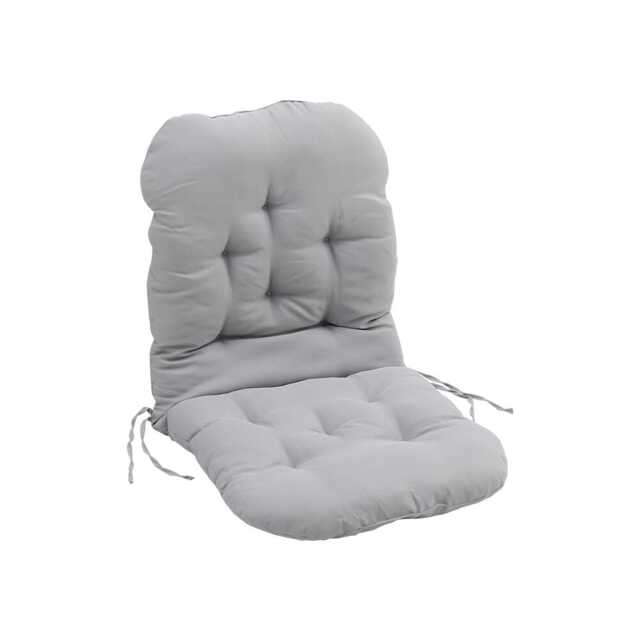 Living and Home Rocking Chair Tufted Seat Pad Non-Slip Seat Cushion - 120*60cm Grey