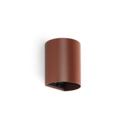 Sole Round Flush Wall Lamp Terracotta 1x GU10