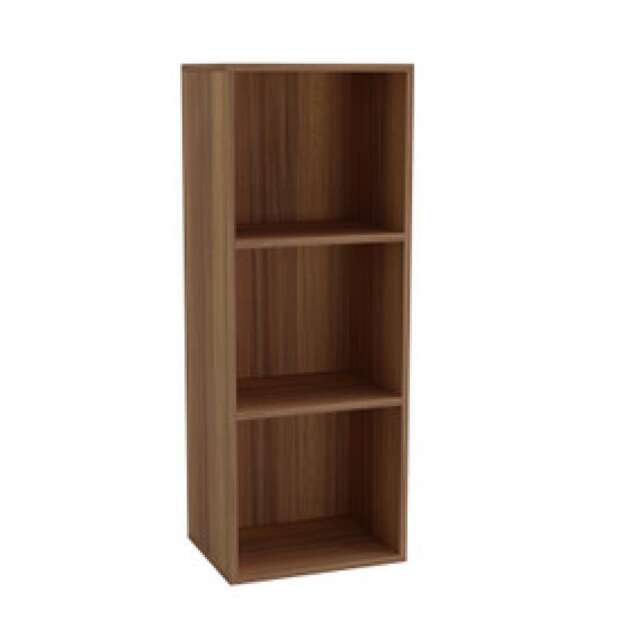 Wooden Bookcase Shelving Display Storage Shelf Unit Wood Shelves Multi Teak - 3 Shelf 1