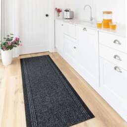 kukoon 3ft - 39ft Long Dark Grey Hallway Runner Rug Stair Carpet Mat 80cm x 1006cm