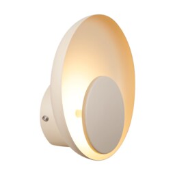Nordlux Marsi Indoor Wall Light Beige Metal Intergrated LED 3-Level Dimming - Plug In or Mains Powered, IP20 Cream Beige