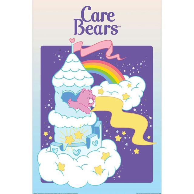 Care Bears A-Lot Castle Poster - Blue/Purple/White - 61cm x 91cm