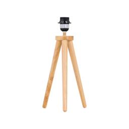 Voyage - Light Oak Wooden Tripod Lamp Base Brown Light oak wood 1