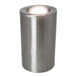 Satin Chrome GU10 Floor or Table Lamp Uplighter with Tilt Capability Silver Satin Nickel 1