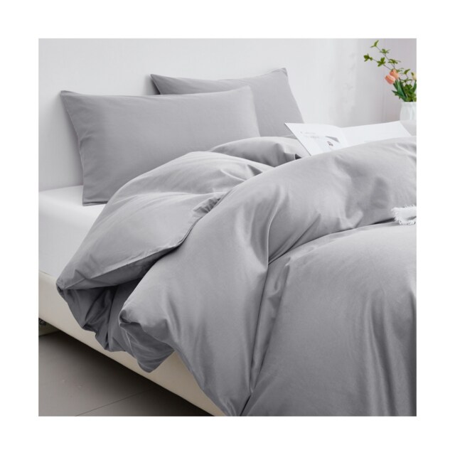 Ezysleep Egyptian Cotton Duvet Cover Set Premium Luxuriously Soft Breathable Grey