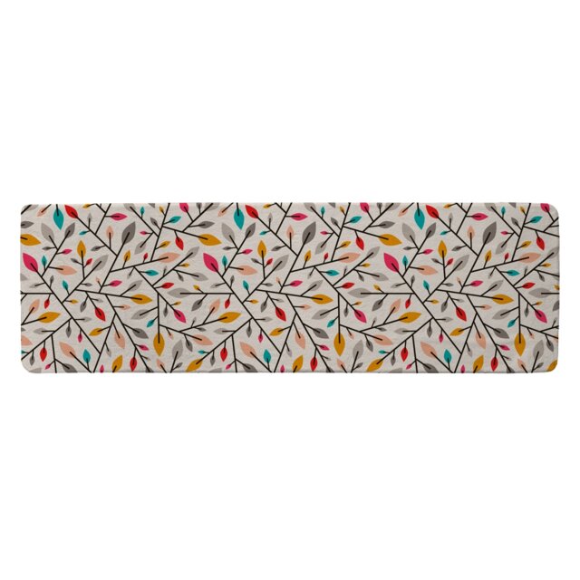 Autumn Leaves And Twigs Runner Rug Multi