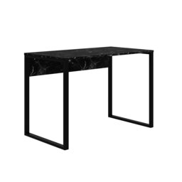 Decortie Inna Desk 100x60x75cm Matte Black Marble Effect