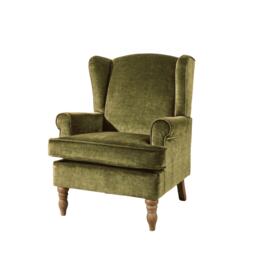 Helena Wingback Armchair Occasional Sofa Modern Accent Chair Seating Green Green