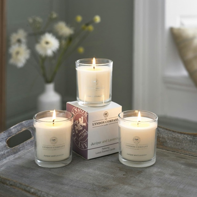Luxury Set of 3 Scented Candles – 4 Purposefully Crafted Scents for Mood & Wellness Pink Juniper & Lavender (Relieving) One Size 3