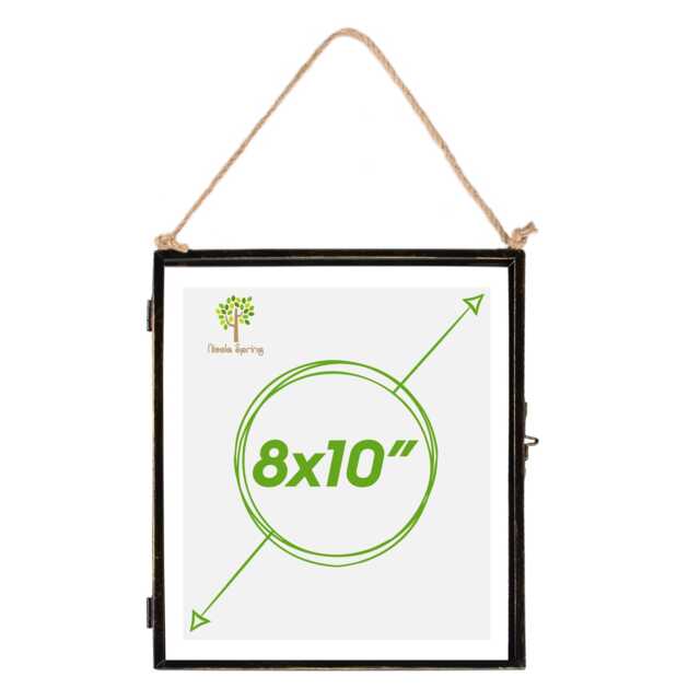 "Nicola Spring Hanging Metal Photo Frame - 8"" x 10"" - Black"