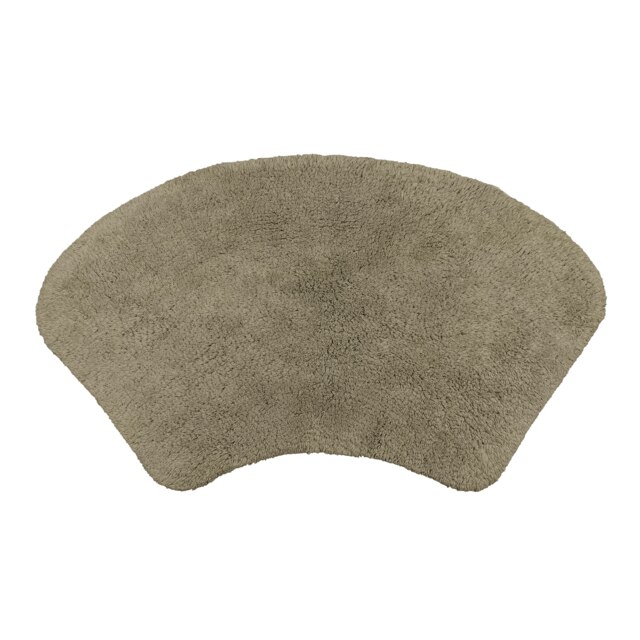 Curved Shower Mat 100% Cotton - Mocha