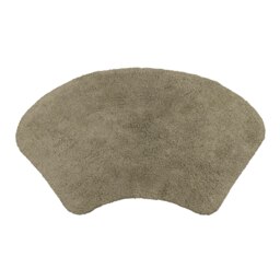 Curved Shower Mat 100% Cotton - Mocha