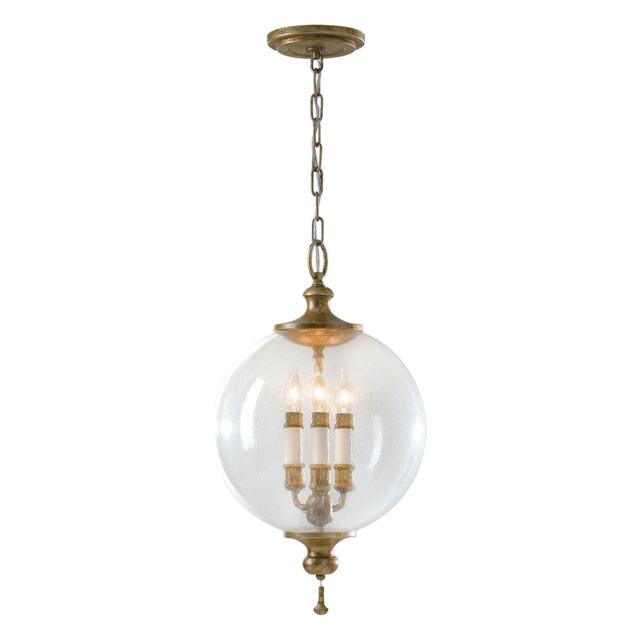 Argento 3 Light Ceiling Pendant Oxidized Silver Leaf, E14
