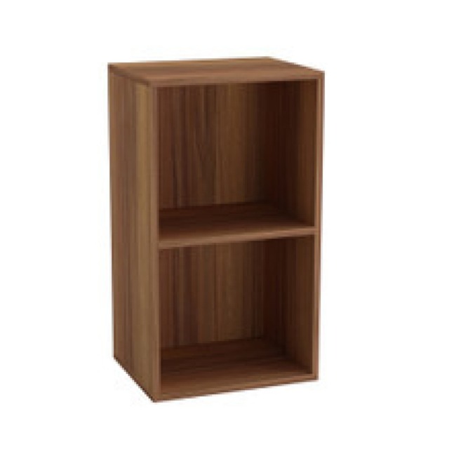 Wooden Bookcase Shelving Display Storage Shelf Unit Wood Shelves Multi Teak - 2 Shelf 1