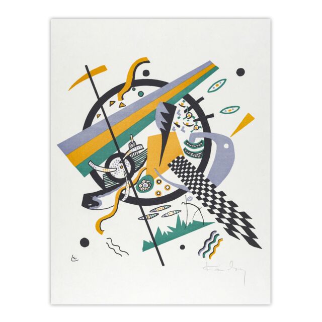 Small Worlds IV Abstract Painting Kandinsky Huge Wall Art Print 18X24 In