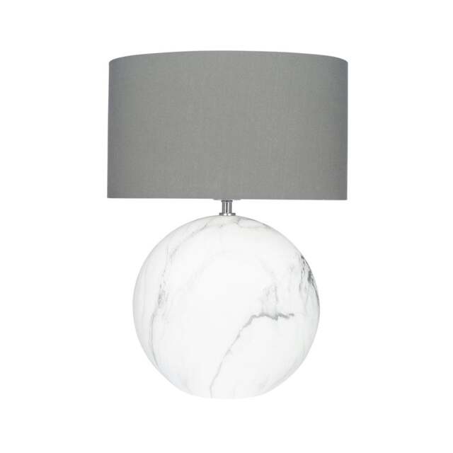 Large Marble Effect Ceramic Table Lamp