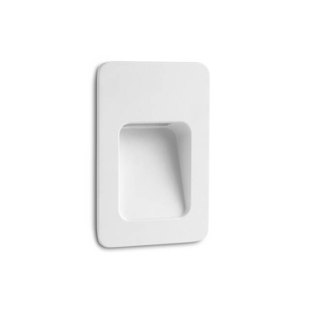 Nase LED Outdoor Recessed Wall Light White IP44
